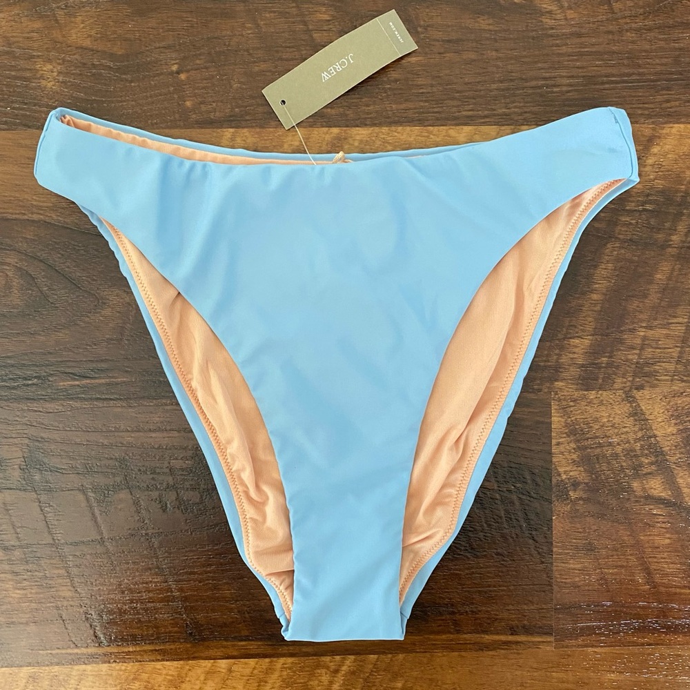 NWT J. Crew Women's Blue Cheeky Bikini Bottom